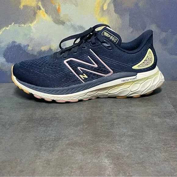 New Balance Fresh Foam X 860 Women's Navy Blue Running Shoes Size 8.5B - Picture 14 of 16
